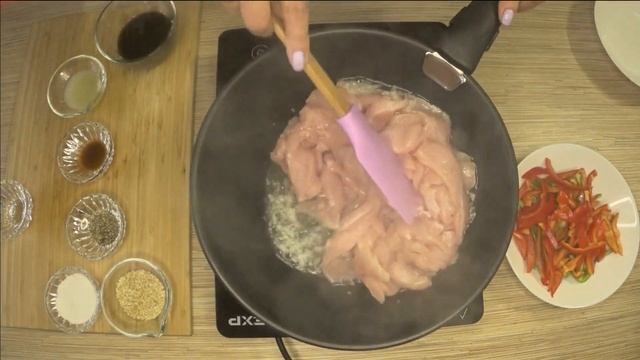 Филе грудки индейки с китайским акцентом! Вкусный рецепт! смотреть онлайн