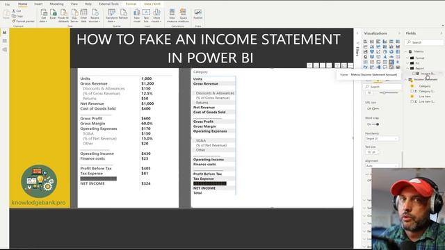 How to Fake an Income Statement in Power BI смотреть онлайн