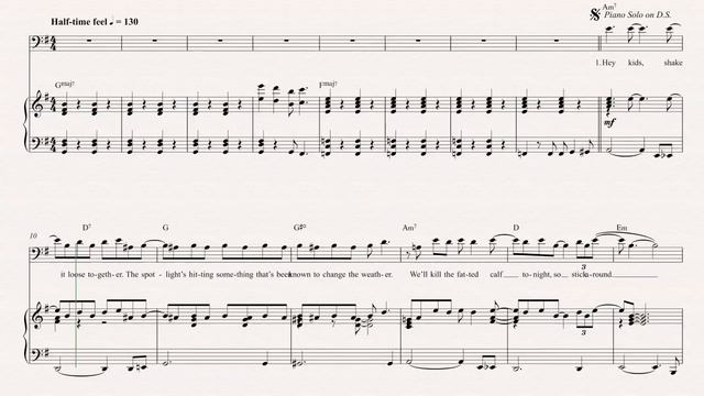 Trombone - Bennie and the Jets - Elton John Sheet Music, Chords, and Vocals смотреть онлайн
