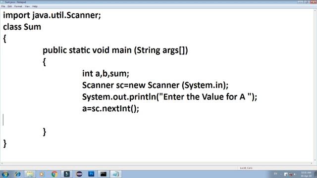 How to input value from user in java | Scanner class in java | Input two value from user their sum смотреть онлайн