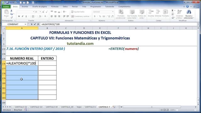 7.16 Función Entero: Fórmulas y Funciones en Excel смотреть онлайн