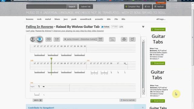 Songster.com Guitar Pro player to video conversion tutorial.avi смотреть онлайн