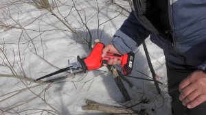 Аккумуляторные пилы (цепная и сабельная)! Очень удобно!!!