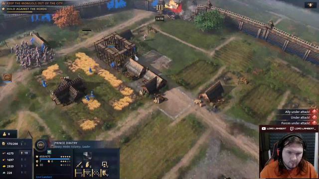 Hold Against the Horde | Rus Campaign Ep4 | Age of Empires IV смотреть онлайн
