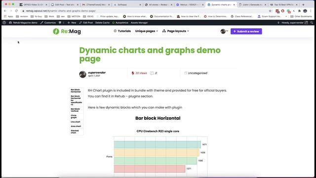 How to make Table comparison and graphs in Wordpress and Gutencon plugin смотреть онлайн