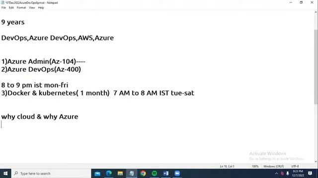 AZURE DEVOPS & AZURE Administration tutorial by Mr. Shiva Kumar Sir смотреть онлайн