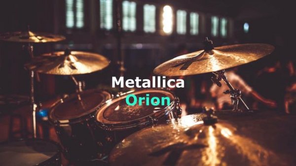 Metallica - Orion (Drum backing track - Drumless)