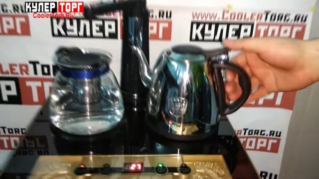 Обзор. Кулер с чайным столиком Тиабар Ecotronic TB1-LE смотреть онлайн
