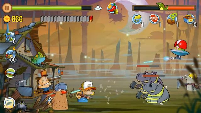 Swamp Attack - Episode 10. Level 15 Gameplay Android walkthroug смотреть онлайн