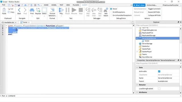 Character Added Events (CharacterAdded) (Roblox Studio Tutorial for New Beginners Series)(N048) смотреть онлайн
