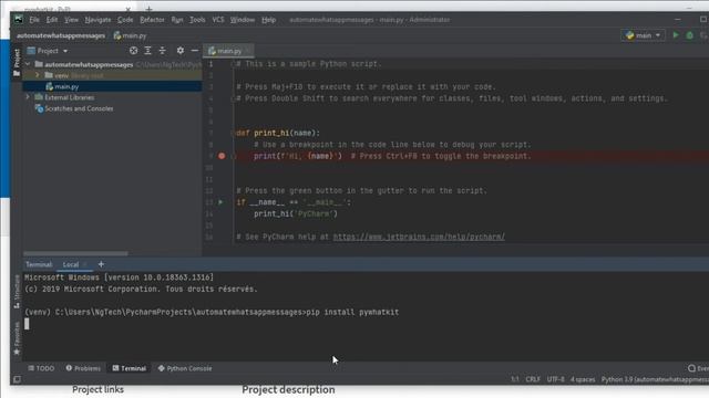 ? How to automate WhatsApp messages using Python [ 2 lines ] смотреть онлайн
