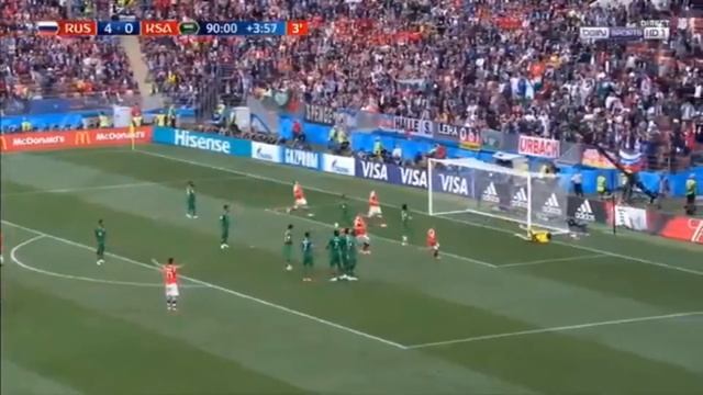 5 ГОЛ РОССИЯ - САУДОВСКАЯ АРАВИЯ (Головин) смотреть онлайн