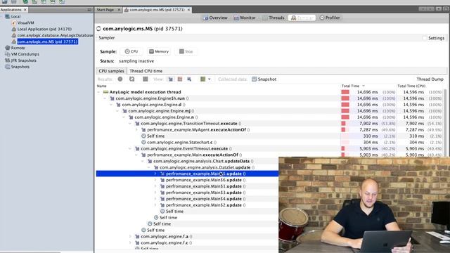 Optimizing CPU performance in AnyLogic using a Java profiler смотреть онлайн
