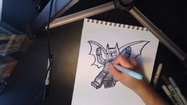 How to Draw - Lego Batman - Lego Speed Draw #115 смотреть онлайн