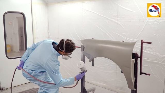 Glasurit | Aplicação do Primer lixável смотреть онлайн