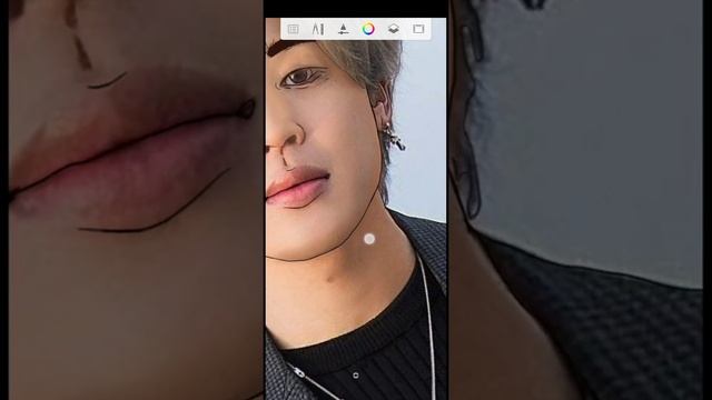 [Digital art] how to trace || jimin portrait in autodesk sketchbook Android || #mybtstory #speedart смотреть онлайн