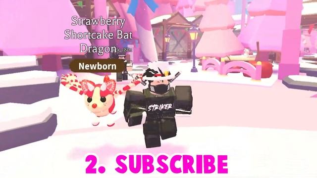 HOW TO GET STRAWBERRY DRAGON FOR FREE! (HUGE GIVEAWAY!) ADOPT ME ROBLOX смотреть онлайн