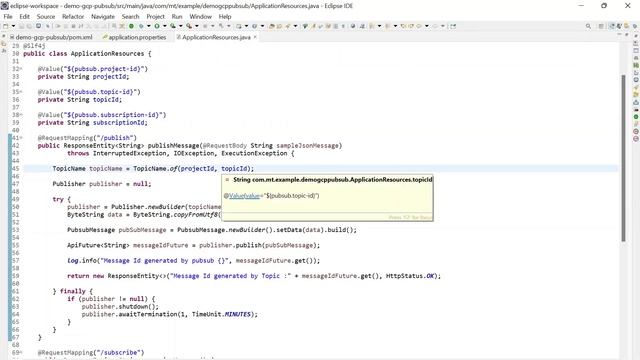 GCP Pub/Sub & Spring Boot смотреть онлайн