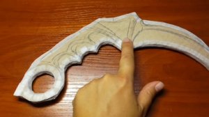 Керамбит голд, как сделать керамбит из картона