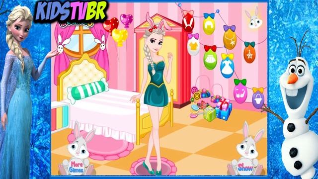 ღ FROZEN ELSA EASTER DRESS UP | FROZEN GAME 2015 | KIDS TV BR смотреть онлайн