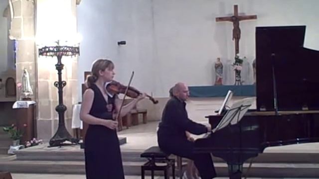 Amanda Favier plays Cesar Franck's Violin Sonata's First Movement with Emile Naoumoff, piano смотреть онлайн