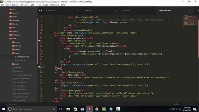 Tutorial Codeigniter 3 Input Relasi Table Part 2 #31 смотреть онлайн