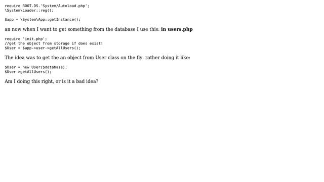 Code Review: Create an object when you need it! in PHP смотреть онлайн