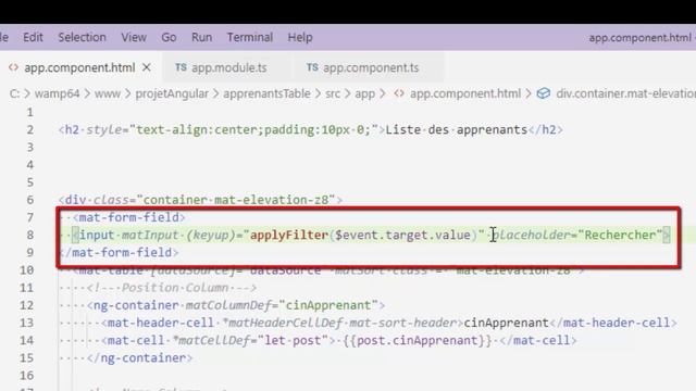 Angular Material - Data table Filtering смотреть онлайн