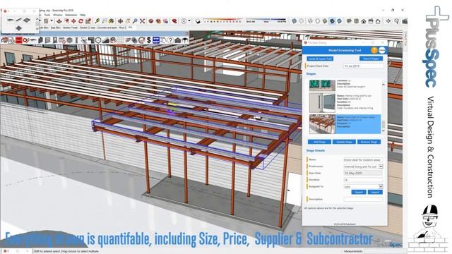 4D Scheduling inside of SketchUp - PlusSpec Suite Scheduling and Project Management Tool Overview смотреть онлайн
