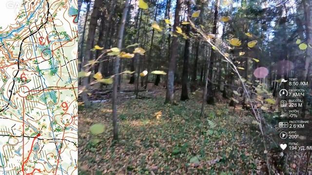 Спортивное ориентирование (headcam orienteering) - Красный Лист 2021, Смоленск (Жуково) - 09.10.21 смотреть онлайн