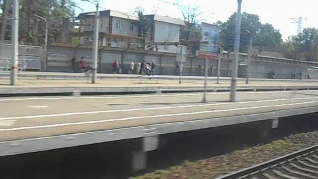 Перегон Химки-Левобережье из окна электропоезда ЭТ2М . 2014 г. смотреть онлайн