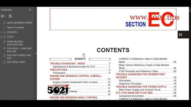 NISSAN TERRANO (R20 series) Complete Service, Diagnosis, Repairs' manual смотреть онлайн