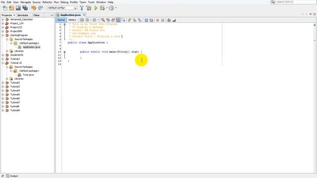 Starting a Java Program #13 Java Netbeans Programming смотреть онлайн
