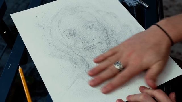 Self Portrait Drawing! - ONLY USING THIS PENCIL! смотреть онлайн