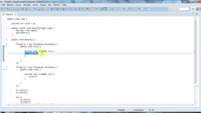 Java Multithreading Lecture 3: the synchronized keyword смотреть онлайн