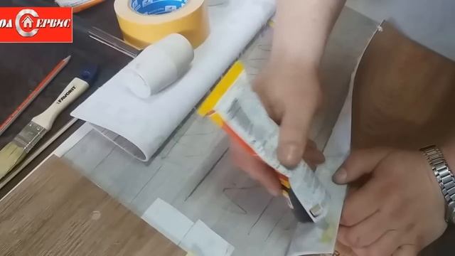 Холодная сварка линолеум на войлоке. Эксперимент с пайкой шва клеем Вернер Муллер. смотреть онлайн