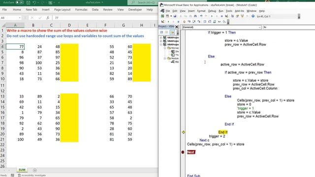 VBA Interview Challenge Faced - Difficult Loop in loop patterns смотреть онлайн