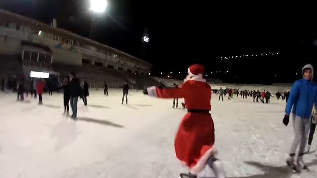 Новый год!!! Медео Алматы!!! Дед Мороз!!! смотреть онлайн