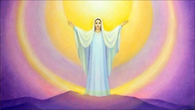 Дева Мария символ святости.