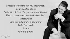 Feeling Good - Michael Buble (Lyrics)