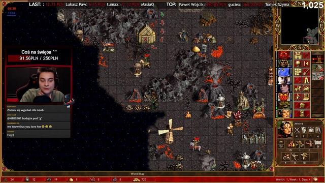 ? Heroes 3 HotA - Jebus Cross XL - vs kesZu (Inferno, +1.1k) смотреть онлайн