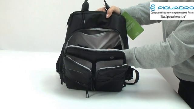 Обзор рюкзака для ноутбука Piquadro OTELLO Black CA5382S114 N смотреть онлайн