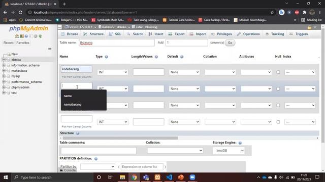 Membuat Database menggunakan XAMPP (localhost phpMyAdmin) | Pemrograman Web | 202031211 смотреть онлайн