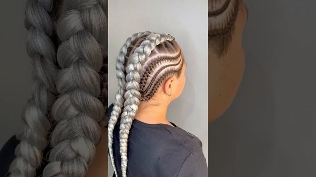 Боксерские косы с узором?? Можно и не такую красоту творить? смотреть онлайн