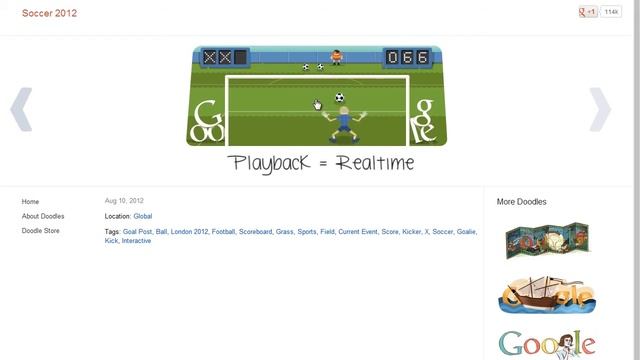 Beating the Google Soccer Doodle -- 81 points Python Bot смотреть онлайн