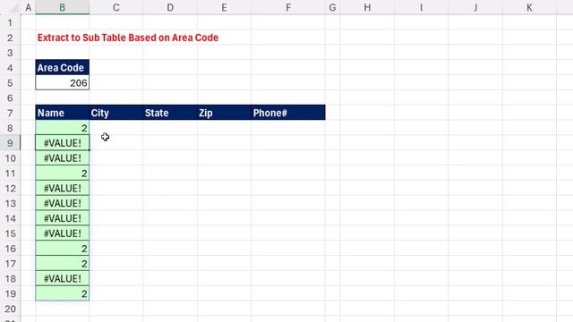 FILTER Function to Extract Records by Area Code. Excel Magic Trick 1843 смотреть онлайн