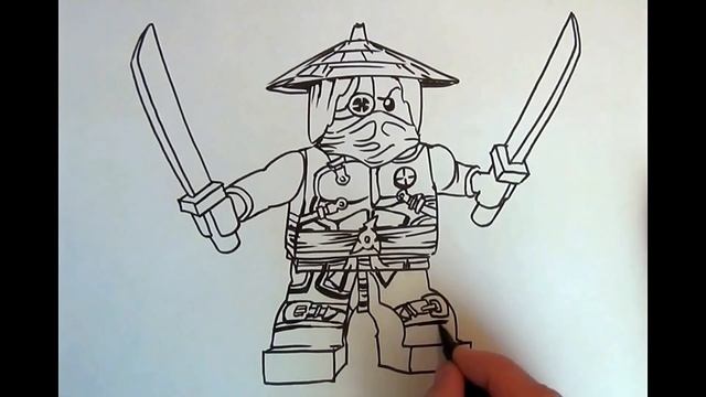 How to Draw NINJAGO #RONIN# LEGO смотреть онлайн