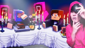ВПЕРВЫЕ ПОПАЛ НА ФИНАЛЬНЫЙ УЖИН ИГРЫ В КАЛЬМАРА В МАЙНКРАФТ
