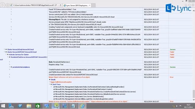 Lync Persistent chat error Object reference not set to an instance of an object (Tiago Roxo) смотреть онлайн