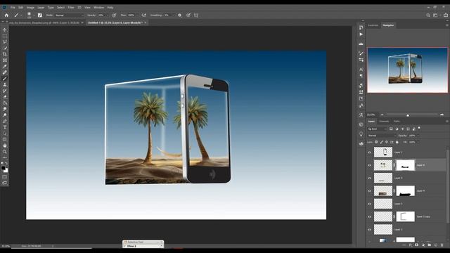 3d Glass Effect Photoshop Manipulation Digital Art смотреть онлайн